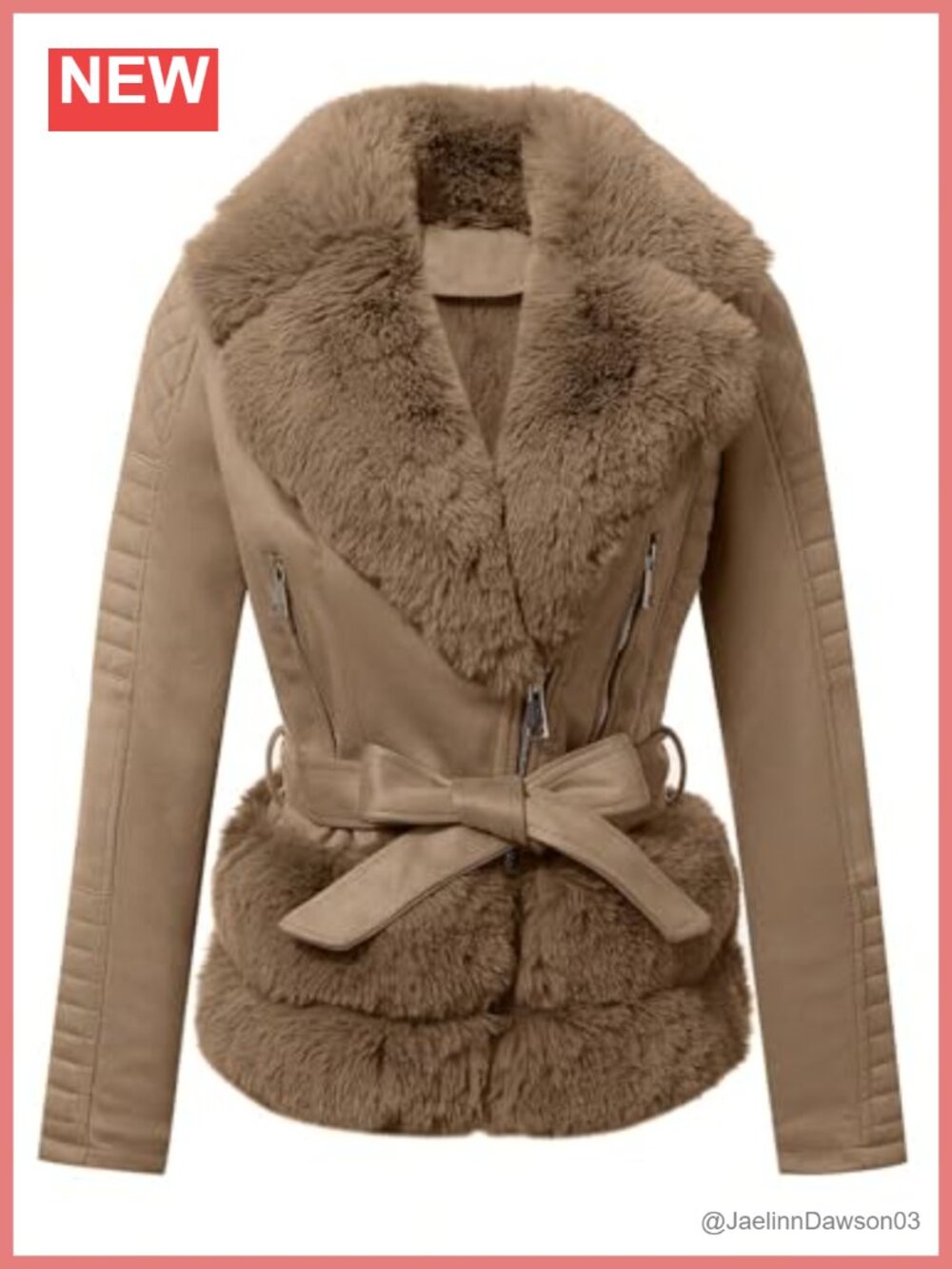 Faux Leather Moto Biker Jacket Slim Fit Cropped Coat